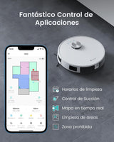 LEFANT M1 2 en 1 Robot Aspirador y Fregasuelos, 4000Pa, Navegación dToF, 200min, Auto-Recarga, WiFi, 8 Zonas No-Go, Ideal para Pelo de Mascotas/Alfombras