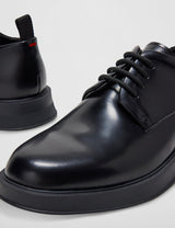 HUGO Lenner_Derb_bo, Derby Hombre, Black, 44 EU