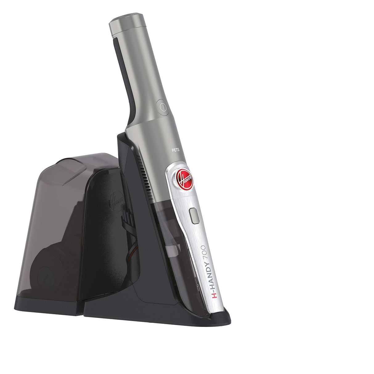 Hoover H-HANDY 700 HH710PPT Aspirador de Mano sin Cable Potente, Especial Mascotas, Cepillo Pelo de Mascota y Tapicerías, Motor Direct Impulse, Muy potente 40AW, Carga ultrarápida, Filtros EPA, Ligera