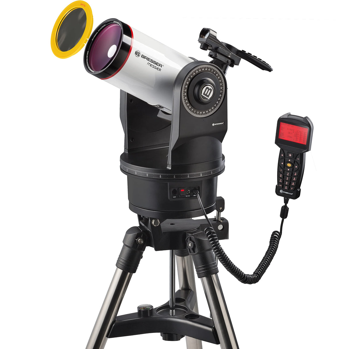 Bresser Messier MCX-102 - Telescopio con Distancia Focal de 1470 mm y telescopio Goto EQ/AZ con Montaje ecuatorial o azimutal, Incluye trípode