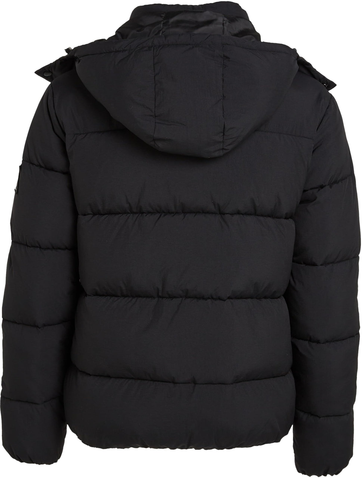 Calvin Klein Cazadora acolchada Hombre Essentials con capucha, Negro (Ck Black), XXS