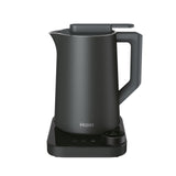 Haier Hervidor Inteligente Series 7 con Control de Temperatura por grado, Pantalla LCD, 6 programas automáticos, Mantener Caliente, Acero inoxidable, Ahorro de energía, 1,3 L, 2000 W, Gris