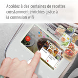 Moulinex I-Companion Touch XL HF9345 Robot de cocina de 3.5 L, acero inoxidable, 14 programas automáticos, wifi, pantalla táctil, 6 accesorios incluidos, apto lavavajillas, app libro recetas