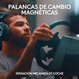 Logitech G PRO Racing Wheel - Volante para PC, PS4 y PS5, fuerza de 11 N⋅m, accionamiento directo, Feedback ultrarrealista, palancas de cambio magnéticas, doble embrague, distribución de botones PRO