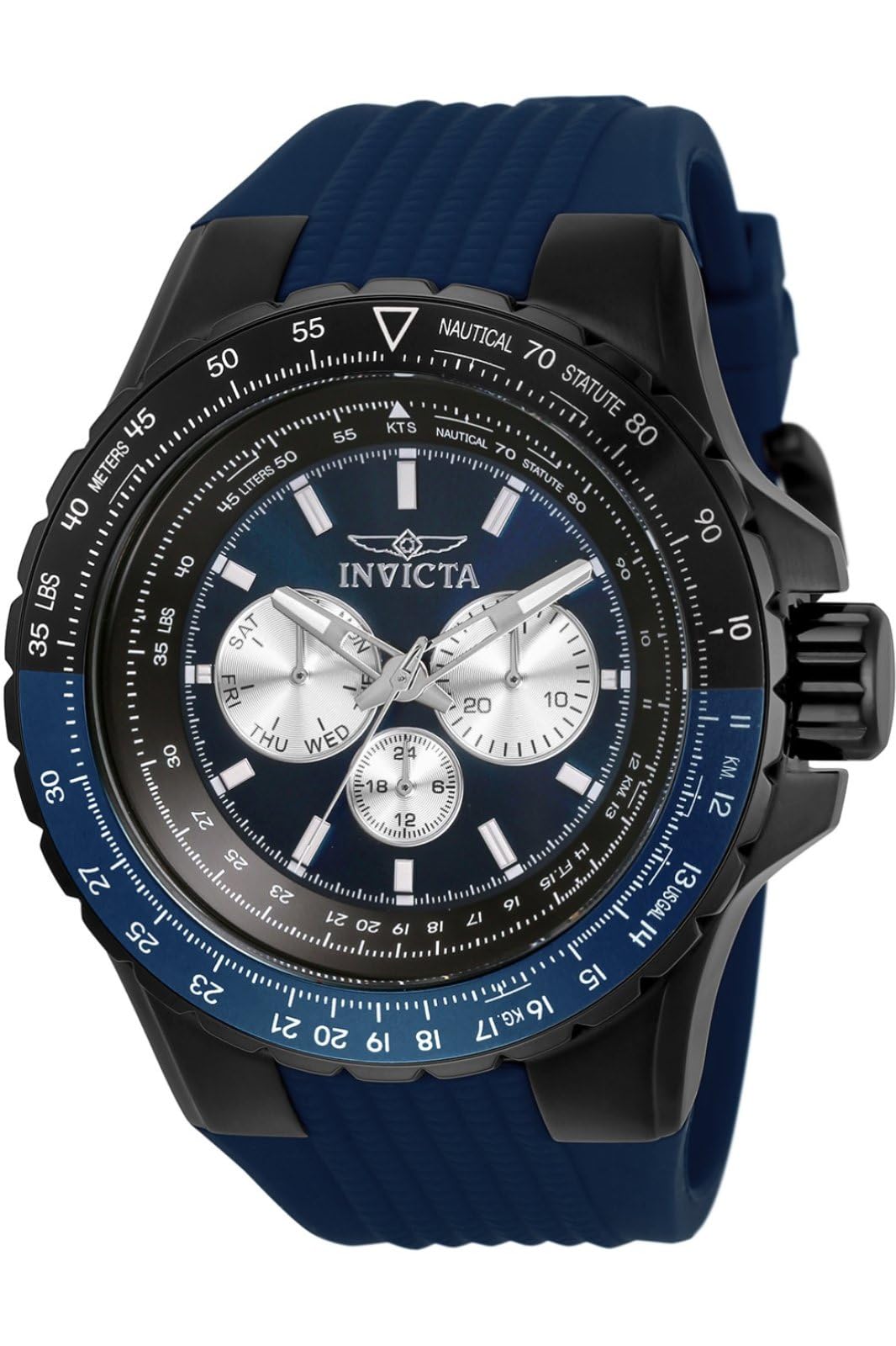INVICTA Aviator Reloj Cuarzo para Hombre de Acero Inoxidable - 50mm