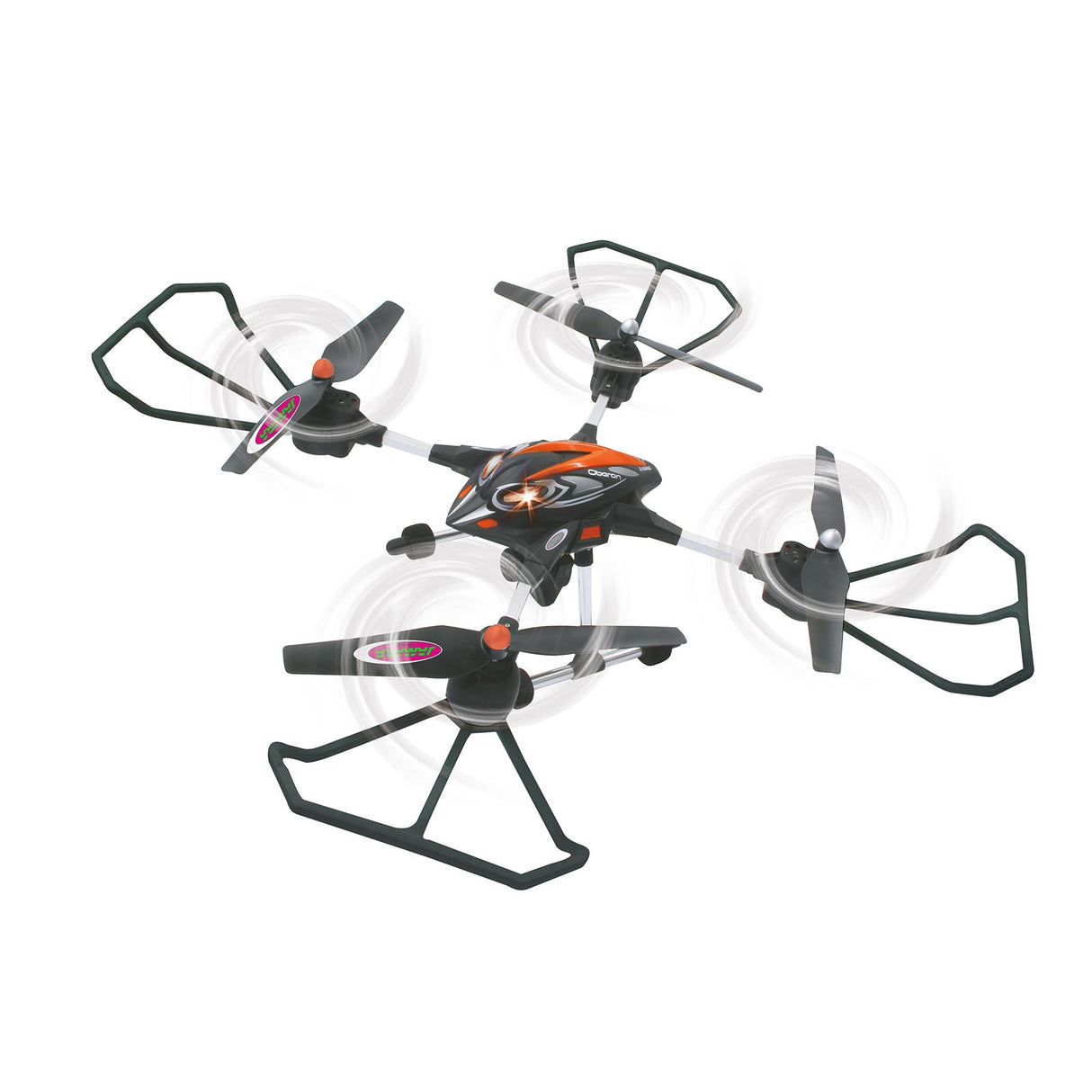 Jamara 422007 - Oberon Altitude Drone HD Brújula Turbo Negro/Rojo - 2,4 GHz multijugador, Cámara HD con SD 4 GB, 40 Km/h