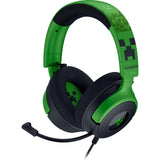 Razer Kraken V4 X Minecraft Edition - Auriculares USB con Cable para Juegos de PC (Controladores 40mm, micrófono cardioide retráctil, Sonido Envolvente, Chroma RGB, para PC y Consola) Minecraft
