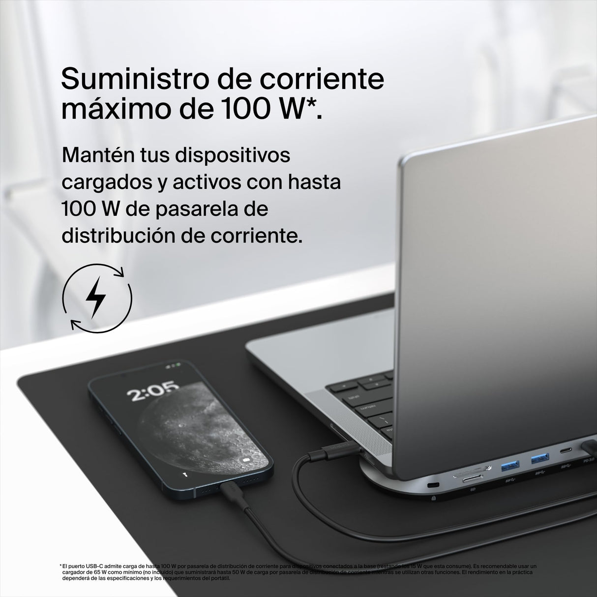 Belkin Connect - Estación de acoplamiento USB-C 11-en-1 Dock Pro (compatible con 3 monitores, Silicon Motion, Macbook, Windows, Chromebook, PD de 100 W, transferencia de 10 Gb/s, Ethernet de 2,5 Gb/s,