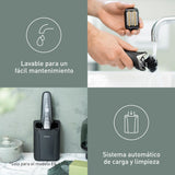Panasonic Series 900+ ES-LS9A Afeitadora Eléctrica De 6 Hojas En Seco Y Húmedo Para Hombres, Afeitadora Eléctrica Con Sensor De Barba Sensible, Limpieza Automática Y Sistema De Carga