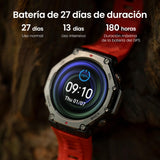 Amazfit T-Rex 3 Outdoor Smartwatch 48 mm Pantalla AMOLED, Mapas & Navegación Offline, 6 Sistemas de Satélite GPS Doble Banda, 27 Días de Duración de Batería, Pago NFC, 170 Modo Deportes de Aventura