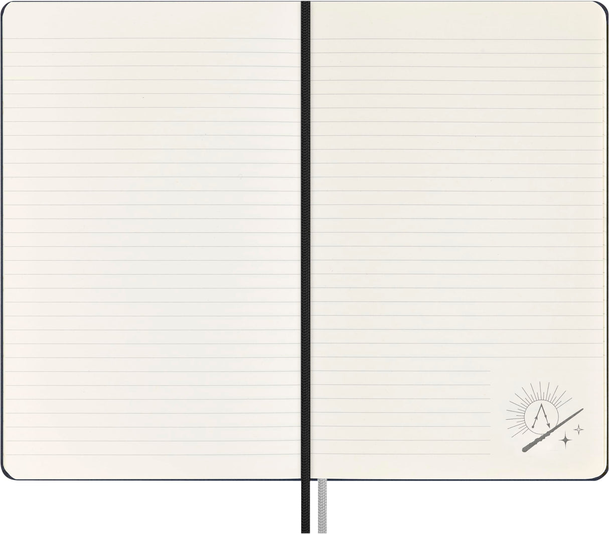 Moleskine Colección Hechizos Wizarding World Harry Potter Giftbox, Caja de Regalo con Bolígrafo Roller Kaweco y Cuaderno a Rayas con Tapa Dura y Cierre Elástico, Formato Grande 13 x 21
