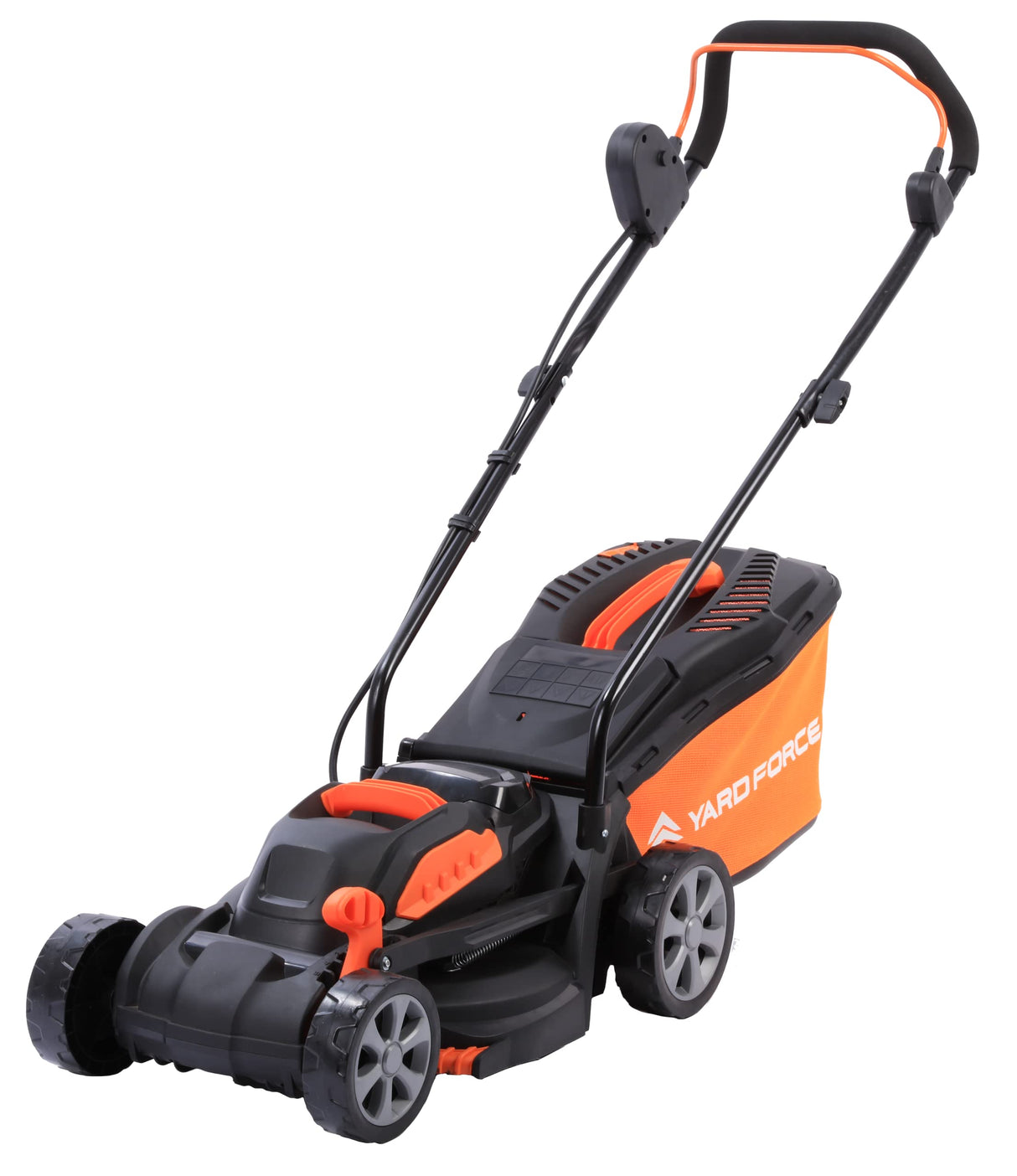 Yard Force Cortacésped LM C33 con batería de 20 V/4,0 Ah, Ancho de Corte Aprox. 33 cm, Altura de Corte Regulable 20 – 60 mm, con Saco híbrido de 30 litros, Incluye batería y Cargador