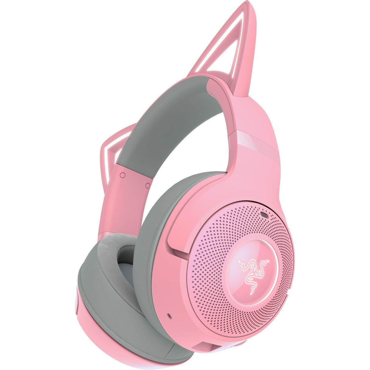 Razer Kraken Kitty V2 BT - Auriculares RGB inalámbricos por Bluetooth con orejas de gatito (Bluetooth 5.2, Diafragmas TriForce de 40 mm, Construcción ligera de 325 g) Quartz