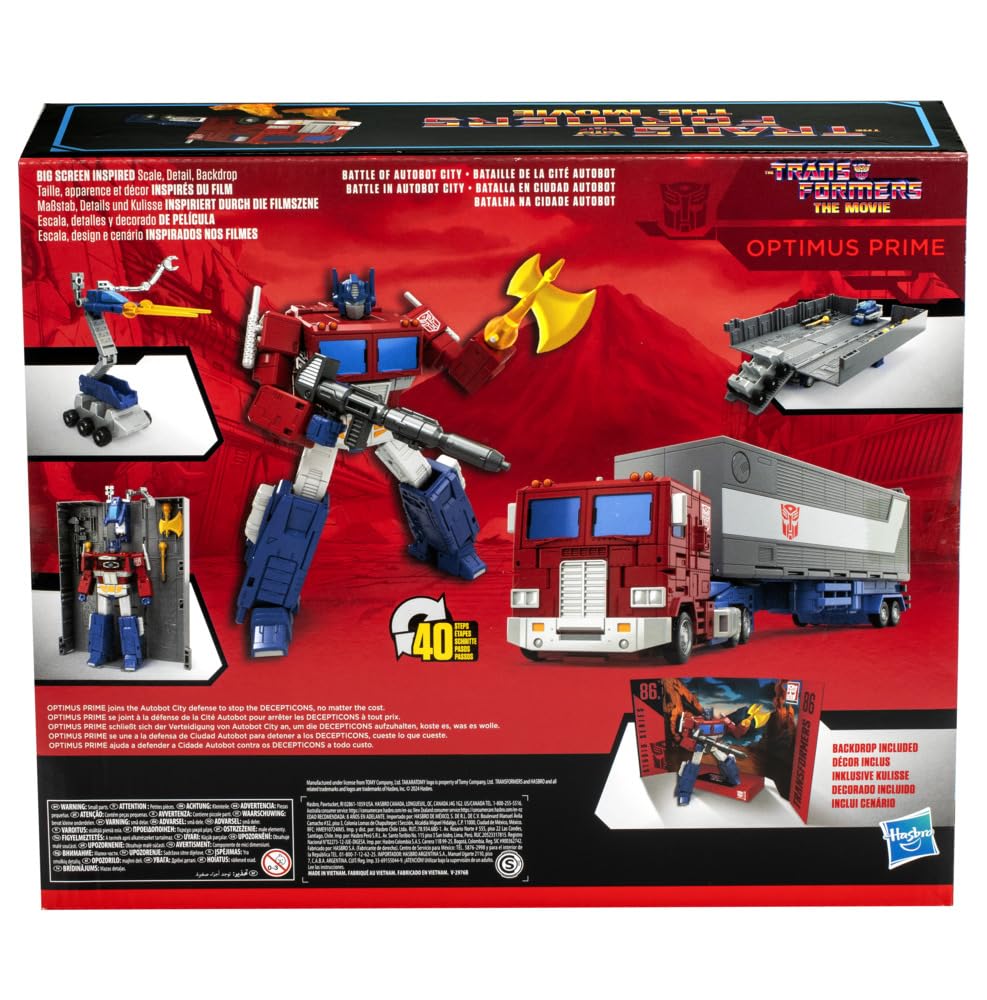 Transformers Studio Series, Commander Class, película, 86-31 Optimus Prime, Figura de acción de 17,5 cm