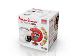 Moulinex, Cookeo - Multicooker inteligente 6L, 150 recetas integradas, cocción sin vigilancia, pantalla intuitiva, guía de cocción, aplicación MyMoulinex, 1600 W, blanco, 15 años reparabilidad