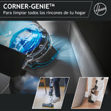 Hoover Aspiradora Escoba Sin Cable Potente con Corner Genie™ para Limpiar Todos los rincones, Cepillo Anti-Enredos, Luces LED, 2 Baterías [HFX]
