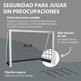 Hudora Portería de Fútbol Avanzada 120/180/240/300 I para Niños/Jóvenes & Adultos I Ideal para Jardín I Impermeable & Estable para Entrenamiento de Fútbol con Red de Malla Fina