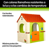 FEBER - Fantasy House Casita Infantil de Juegos, con Puerta Abatible, para Jugar al Aire Libre o en Casa, Resistente y de Fácil Montaje, para Niños de 2 a 6 Años, Famosa (FEH17000), Versión Actual