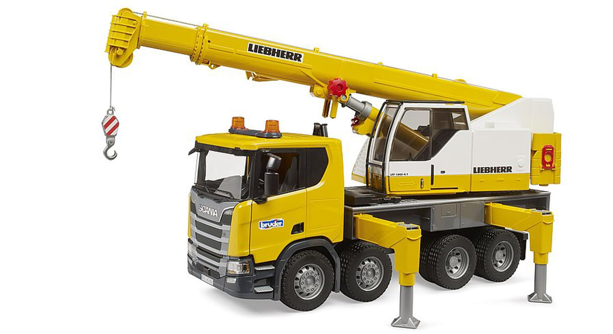 bruder 03571 - Camión grúa Scania Super 560R Liebherr con módulo de luz y sonido - 1:16 Vehículos, Vehículos de construcción, Camión grúa, Camión, Juguetes a partir de 4 años