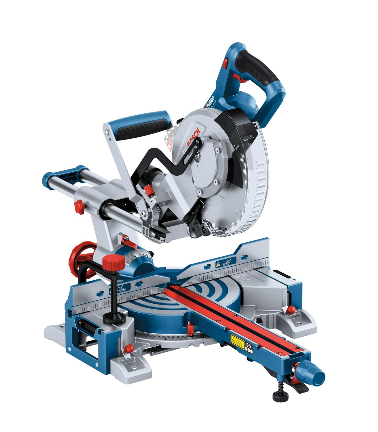Bosch Professional BITURBO GCM 18V-216 D - Ingletadora telescópica a batería (Brushless, 18V, Ø 216 mm, Dual láser, cortes hasta 66 x 305 mm, sin batería)