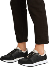 Calvin Klein Runner Sneaker Mujer Laceup Sock Calzado Deportivo, Multicolor (Black/Tapioca), 39
