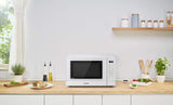 Panasonic NN-GT45KWSUG Horno Microondas con Grill y Plato Giratorio de Vidrio, 31L, 1000W, Inverter, 24 Programas Auto, Descongelación Turbo, 7 Niveles de Potencia, Temporizador, Pantalla LED, Blanco