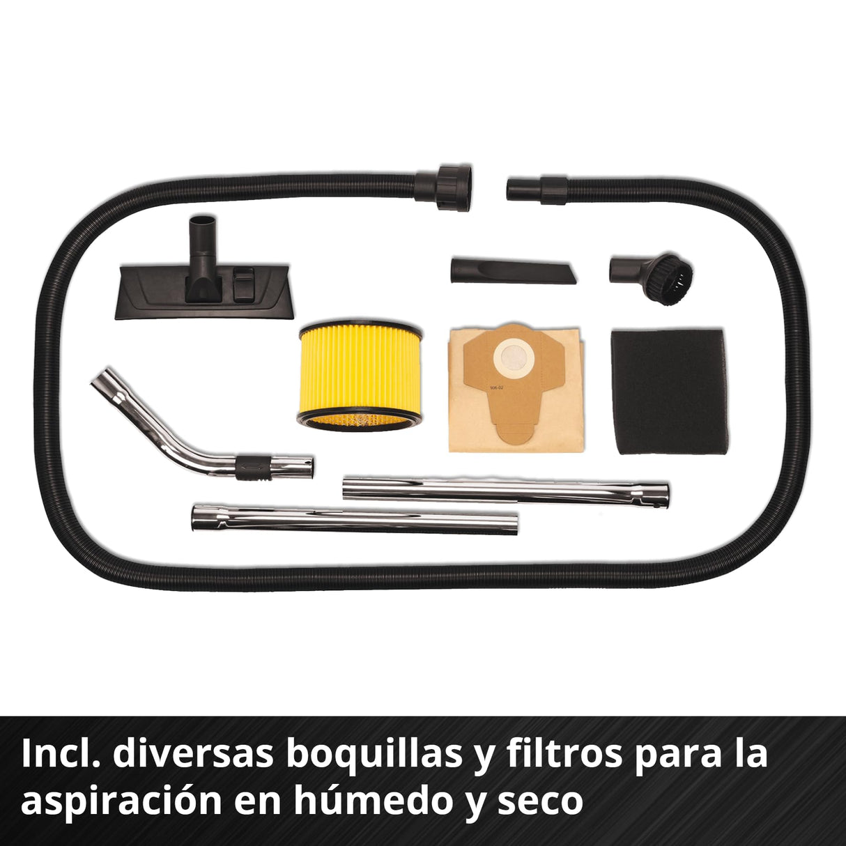 Einhell Aspirador en seco y húmedo con batería TE-VC 36/25 Li S-Solo Power X-Change (iones de litio, 2x 18V, modo ECO/BOOST, potencia de aspiración 150 mbar, 25 L, sin batería ni cargador)