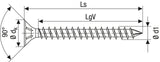 SPAX 1208001205005 - Tornillo para yeso