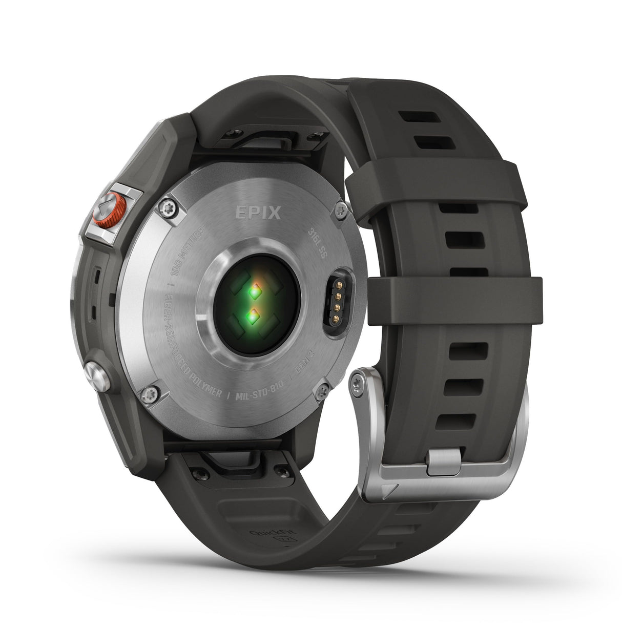 Garmin EPIX 2 - Reloj GPS Multideporte con Pantalla táctil AMOLED, Funciones Superiores, frecuencia cardíaca, mapas y música, Plata Gris