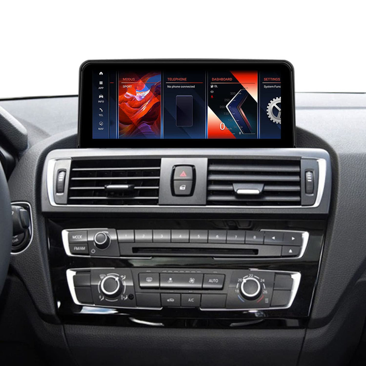 Koason 10.25inch Android12 Monitor de Pantalla de actualización CarPlay GPS Navigation para 1 2 Series F20/ F21/F23 NBT