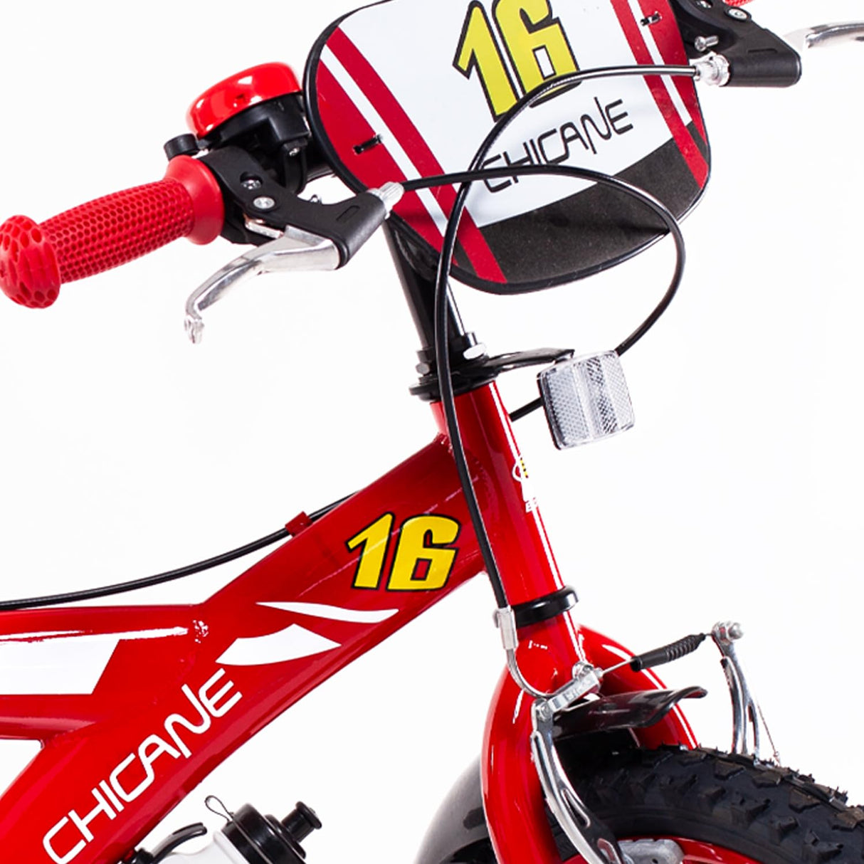 SCH Bici Chicane Bicicleta niño, roja, 16" (40,64 cm)