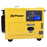 ITC Power NT-6100SE - Generador Diésel (monofásico, 12 L), color amarillo