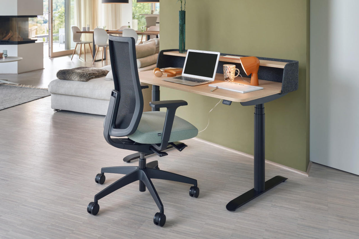 Sedus, Se:do Pro Light 2 - Silla de Oficina ergonómica, Membrana de Red, Color Negro, Soporte Lumbar, Soporte para el Cuello, Altura Regulable