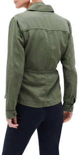 Caroll VK004-GRACEB Chaqueta Sahariana, Verde Caqui, 42 para Mujer