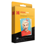 KODAK Printomatic Cámara instantánea (Negro) Paquete Todo Incluido con Papel fotográfico Zink (20 Hojas) y Mucho más.