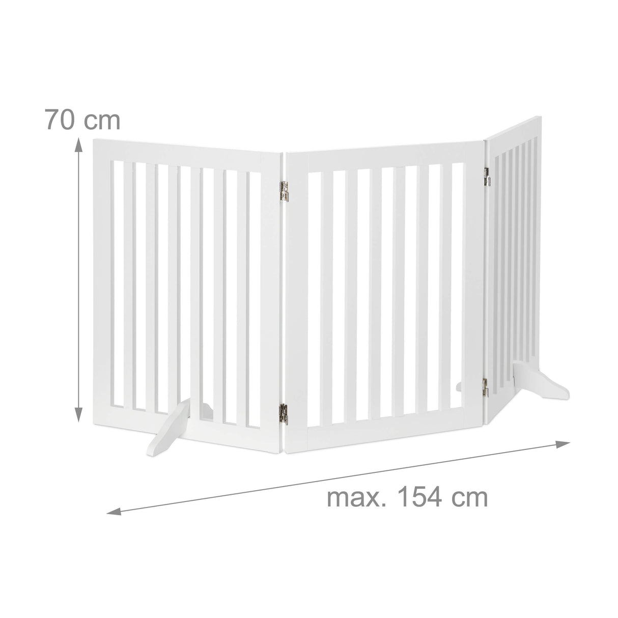 Relaxdays Barrera de Seguridad, Reja Ajustable para Perros, 1 Ud, 70x154 cm, Protector de Chimenea, MDF, Blanco, Tablero de Fibras