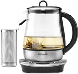 Gastroback Tetera eléctrica 1400W con accesorio para te y baño maría, para café o té 42438