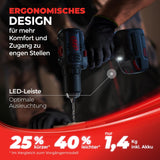 Ingersoll Rand D3141 Taladro Atornillador Inalámbrico, Motor sin Escobillas, 50 Nm Torque, Compacto y Ligero, Diseño Ergonomico, Durabilidad,Precisión
