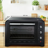Moulinex Optimo OX495810 - Horno de Convección 60 L, 6 Modos de Cocción, Termostato hasta 240 y Temporizador hasta 120 Minutos, Bandeja de Horneado y Rejillas Reversibles, Diseño Compacto