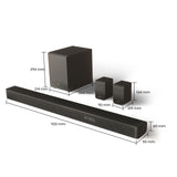 Hisense AX5100G - Barra de Sonido 5.1, 340 W, 7 Altavoces y subwoofer 6.5, Dolby Atmos, DTS Virtual X, Bluetooth 5.0, EZ Play