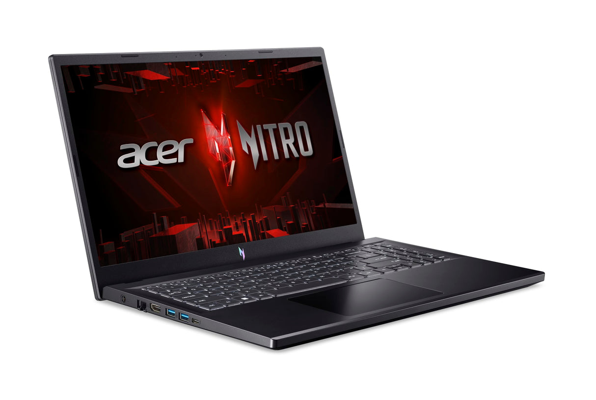 Acer Nitro ANV15-51-51M7 - Ordenador Portátil Gaming 15.6" Full HD IPS 144Hz (Intel Core i5-13420H, 16GB RAM, 512GB SSD, NVIDIA GeForce RTX 4050, Sin Sistema Operativo) Negro - Teclado QWERTY Español