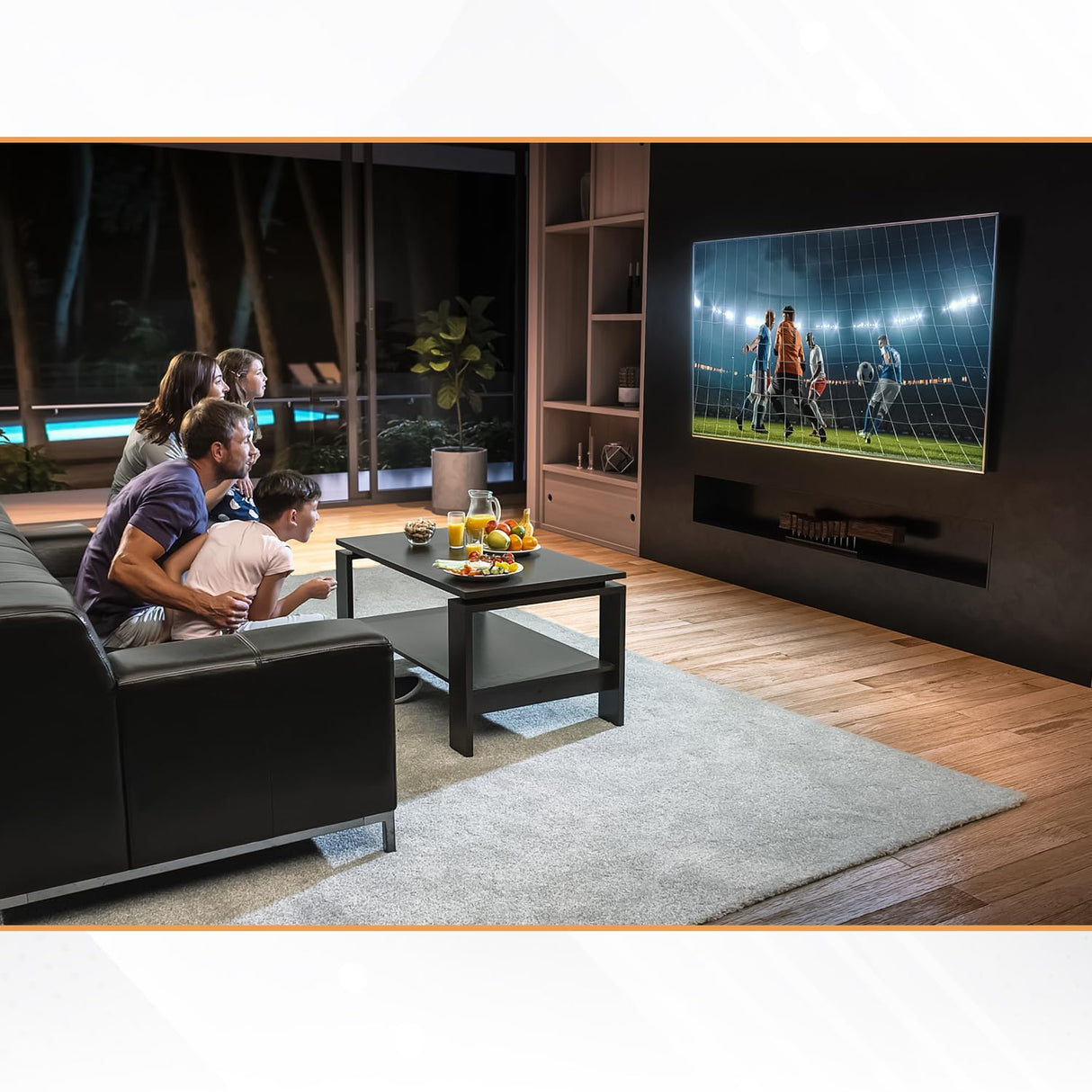 QN98Q80CAFXZA QN98Q80CAFXZA - Soporte de Pared para televisor Samsung de 98 Pulgadas Class Q80C QLED 4K Smart TV, Perfil bajo de 1.7 Pulgadas Desde la Pared, ángulo de inclinación de 12°, fácil
