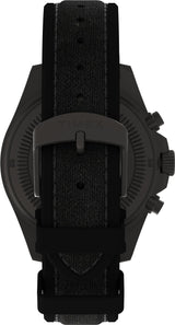 Timex Expedition North - Reloj de 43 mm para hombre, goma sintética negra, esfera negra de dos piezas, caja de titanio TW2V96300