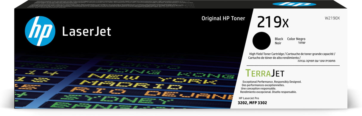 HP Cartucho de Tóner Original Laserjet 219X de Alta Capacidad Negro