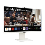 LG 32SR85U-W - MyView Smart Monitor, 32 Pulgadas, 3840 x 2160 (Ultra HD 4K), Panel IPS, webOS 23, ThinQ App, Web CAM, Blanco