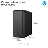 HP Ordenador de Sobremesa OmniDesk (AMD Ryzen 7 8700G, 16GB RAM, 1TB SSD, Gráficos AMD Radeon, FreeDOS) - Negro