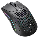 Glorious Gaming Model O 2 Wireless Ratón gaming inalámbrico - Híbrido 2,4 GHz y Bluetooth, 68g superligero, gran batería, sensor PPP 26K, RGB, ambidiestro, 6 botones, deslizadores de PTFE - Negro