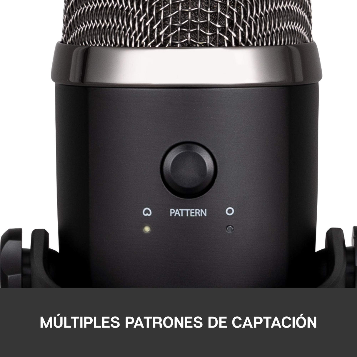 Logitech for Creators Blue Yeti Nano Micrófono de condensador USB Premium, Grabación, Streaming, Gaming, Podcasting, PC, Mac, Efectos Blue VO!CE, Cardioide y Omnidireccional, Sin Latencia - Negro