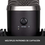 Logitech for Creators Blue Yeti Nano Micrófono de condensador USB Premium, Grabación, Streaming, Gaming, Podcasting, PC, Mac, Efectos Blue VO!CE, Cardioide y Omnidireccional, Sin Latencia - Negro