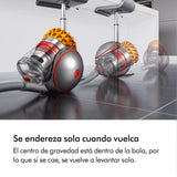 Dyson Cinetic Big Ball Multifloor 2 Aspiradora de Trineo sin Mantenimiento, 140 W, 1.63 Litros, 80 Decibeles, Amarillo